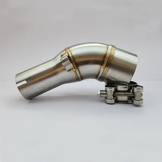 Stainless Steel Motorcycle Exhaust Pipe Midsection, Compatible with Yamaha MT03 YZF R3 R25 2015-2022, Street-Sport-Motorcycles Upgrade Accessory