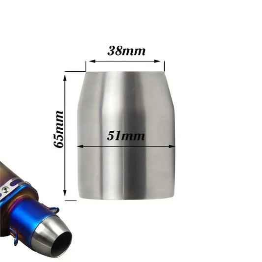 51mm-38mm Motorcycle Exhaust 38-51mm Adapter Connector Welding Pipe Universal Exhaust Pipe Connector Adapter Tube