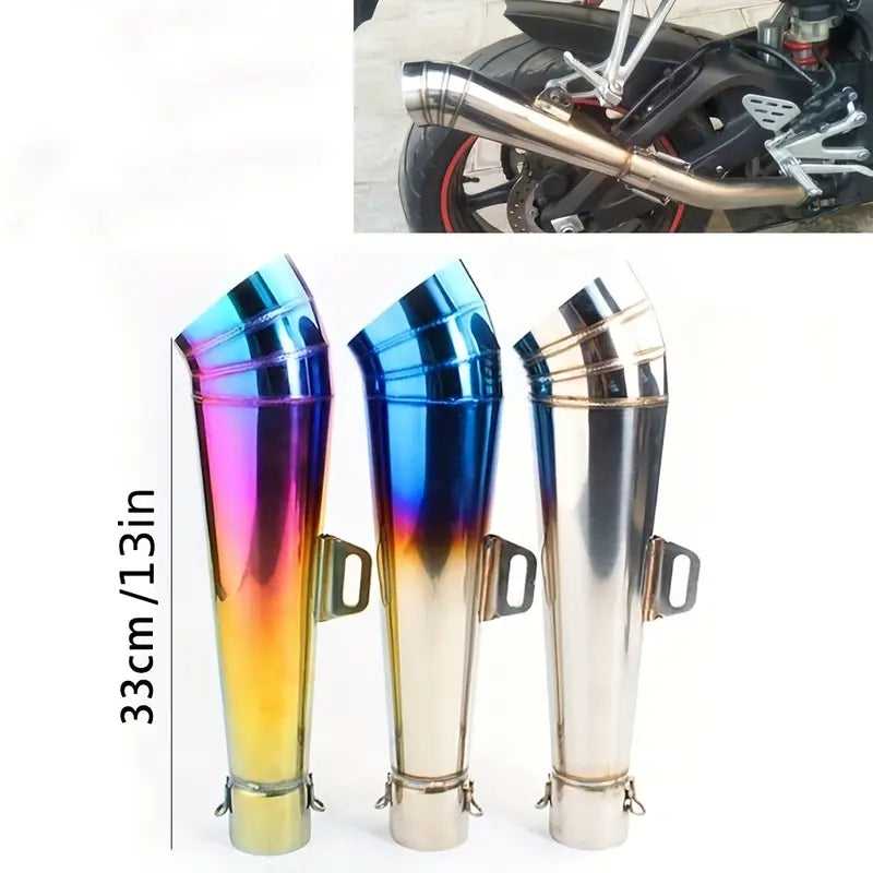 51mm Universal Stainless Steel Motorcycle Exhaust Pipe, Off-Road Compatible, Built-in DB Killer, Enhanced Performance Upgrade for Most Motorcycles