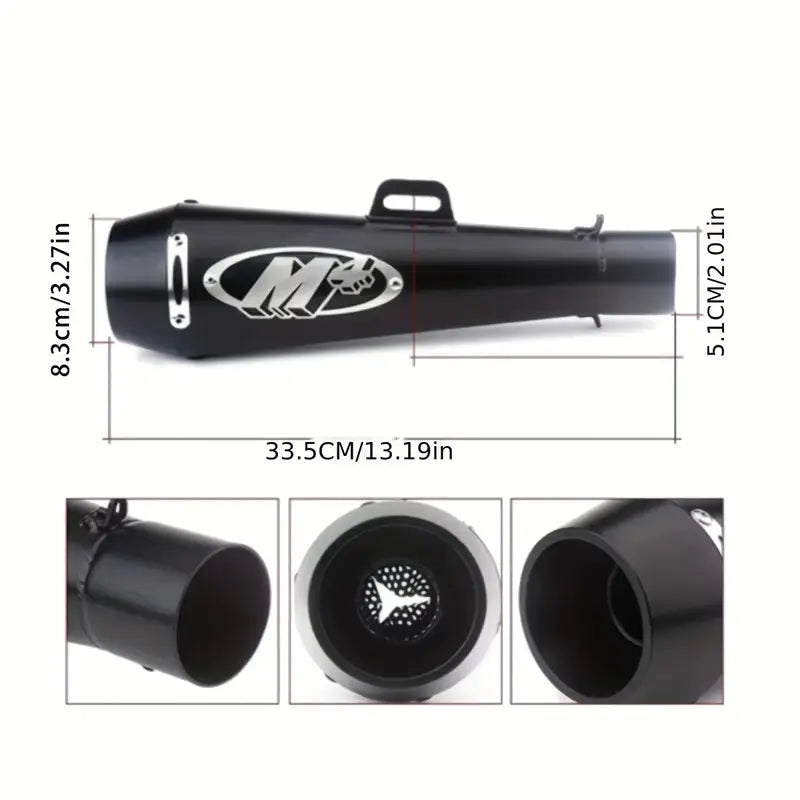 51mm Stainless Steel Exhaust Pipe for Motorcycles - Fits Most Street Touring Models, Exhaust Pipe, Motorcycle, Universal, Modified