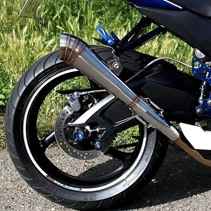 51mm Universal Stainless Steel Motorcycle Exhaust Pipe, Off-Road Compatible, Built-in DB Killer, Enhanced Performance Upgrade for Most Motorcycles