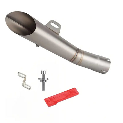 51mm Stainless Steel Universal Motorcycle Exhaust Pipe, Compatible with Street Motor Scooters, Modified Performance Upgrade Accessory