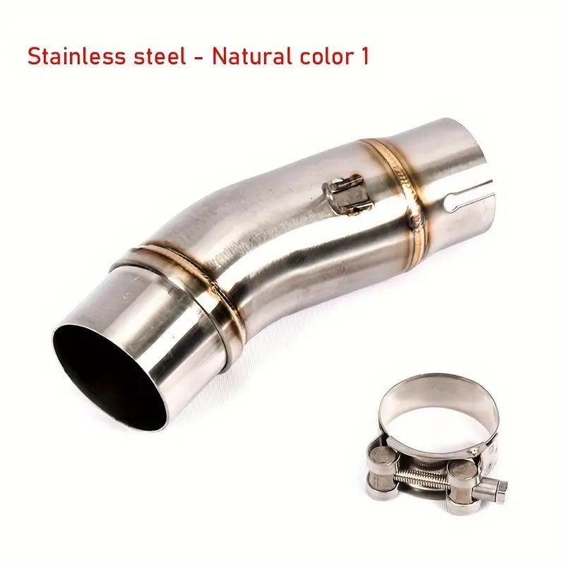 [Kawasaki Ninja 400 Exhaust System] Motorcycle Exhaust Pipe Middle Link for Kawasaki Ninja 400 Z400 Z250 2017-2021 51mm Tubo de Escape System Accessories