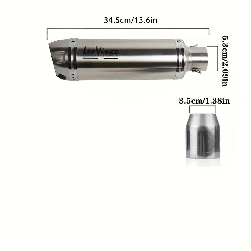 51MM Universal Motorcycle Exhaust Pipe, Stainless Steel, for Street Motor Scooters