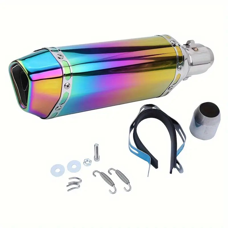 Carbon Fiber Motorcycle Exhaust Muffler Pipe 250Cc 350Cc 600Cc Escape Moto Tube for Nmax Tmax530 Msx125 GSR600
