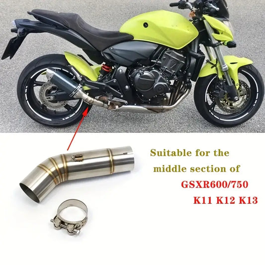 High-Performance Stainless Steel Exhaust Pipe for Suzuki GSXR600/750 - Lightweight, Durable & Easy to Install, Fits K11/K12/K13 Models Too, Sports Bike Exhaust|Streamlined Exhaust System|Easyinstall Features