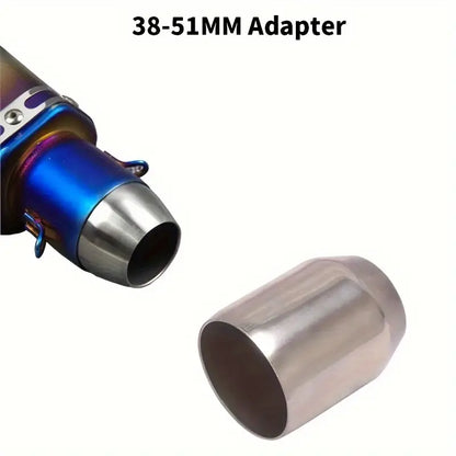 51mm-38mm Motorcycle Exhaust 38-51mm Adapter Connector Welding Pipe Universal Exhaust Pipe Connector Adapter Tube