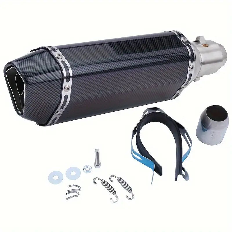 Carbon Fiber Motorcycle Exhaust Muffler Pipe 250Cc 350Cc 600Cc Escape Moto Tube for Nmax Tmax530 Msx125 GSR600
