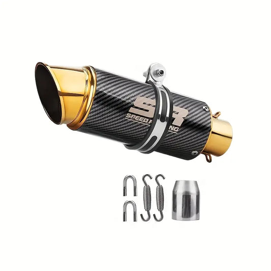 Universal modified motorcycle exhaust pipe with 51mm diameter, oblique mouth design, high performance, suitable for off-road motorcycles/street travel motorcycles/street sports motorcycles/all-terrain vehicles