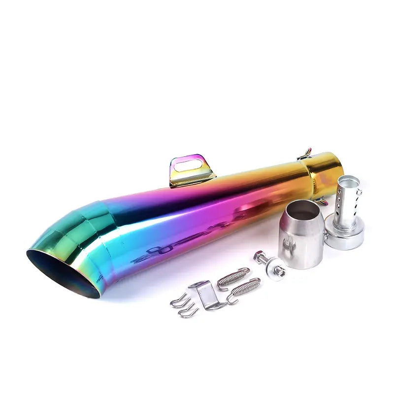 51mm Universal Stainless Steel Motorcycle Exhaust Pipe, Off-Road Compatible, Built-in DB Killer, Enhanced Performance Upgrade for Most Motorcycles