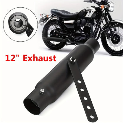 [Retro Electroplating Escap Moto Exhaust] Motorcycle Exhaust Retro Vintage Classic Electroplating Escap Moto for Cafe Racer Bobber Chopper Custom