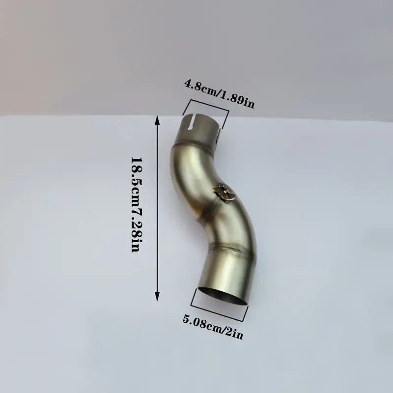 Motorcycle Exhaust Mid-Link Pipe, Suitable for Yamaha R6 (2006-2019) Slip-On Motorcycle Exhaust Mid-Link Pipe - Motorcycle Accessories - Motorcycle Mid-Section - Yamaha Connection Pipe Mid-Section - R6 Mid-Section