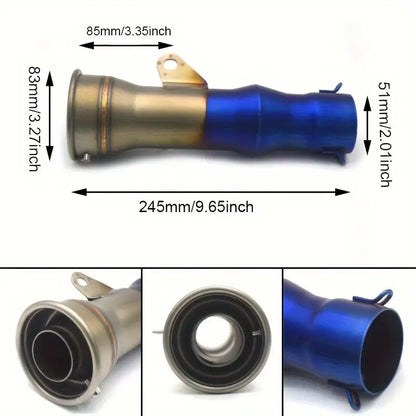 51mm Universal Motorcycle Exhaust Pipe Modified Escape Moto for Z650 Z900 ER6N CBR1000RR YZF R1 R3 S1000RR Slip On