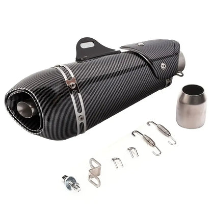 Universal Alfa Motorcycle Modified Exhaust Pipe 51Mm Exhaust Suitable for R3 MT07 FZ1 R6 R15 ZX6R ZX10 Z900 Z400 1000 CBR1000 GSXR1000 And Most Other Motorcycles Installation Use Built-In DB Killer