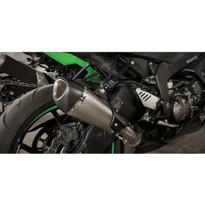 Universal Alfa Motorcycle Modified Exhaust Pipe 51Mm Exhaust Suitable for R3 MT07 FZ1 R6 R15 ZX6R ZX10 Z900 Z400 1000 CBR1000 GSXR1000 And Most Other Motorcycles Installation Use Built-In DB Killer