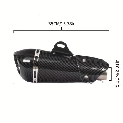 Universal Alfa Motorcycle Modified Exhaust Pipe 51Mm Exhaust Suitable for R3 MT07 FZ1 R6 R15 ZX6R ZX10 Z900 Z400 1000 CBR1000 GSXR1000 And Most Other Motorcycles Installation Use Built-In DB Killer