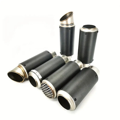 Carbon Fiber Motorcycle Exhaust Pipe with DB Killer - 51mm & 60mm Sizes for Motocross, Racing, and Off-Road Bikes - for BMW, Kawasaki,