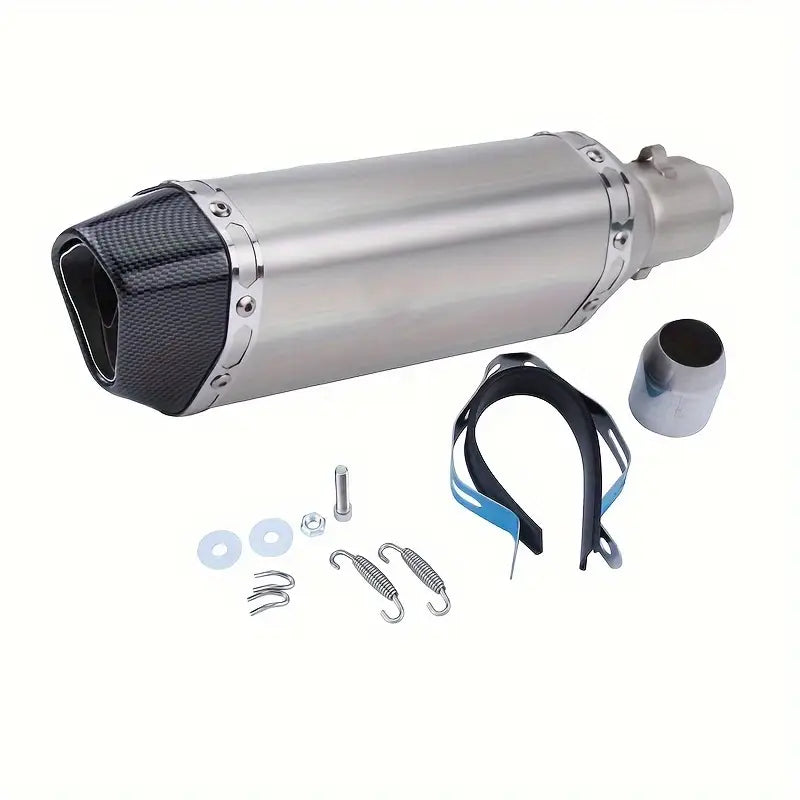 Carbon Fiber Motorcycle Exhaust Muffler Pipe 250Cc 350Cc 600Cc Escape Moto Tube for Nmax Tmax530 Msx125 GSR600