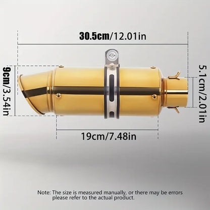 Universal modified motorcycle exhaust pipe with 51mm diameter, oblique mouth design, high performance, suitable for off-road motorcycles/street travel motorcycles/street sports motorcycles/all-terrain vehicles