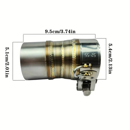 51MM YZF-R6 Motorcycle Exhaust Escape Modified Intermediate Link Pipe Slips YZFR6 Yamaha R6 YZF R6 2006-2019
