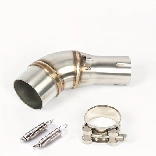 Stainless Steel Motorcycle Exhaust Pipe Midsection, Compatible with Yamaha MT03 YZF R3 R25 2015-2022, Street-Sport-Motorcycles Upgrade Accessory