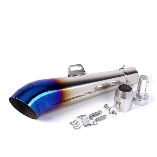 51mm Universal Stainless Steel Motorcycle Exhaust Pipe, Off-Road Compatible, Built-in DB Killer, Enhanced Performance Upgrade for Most Motorcycles