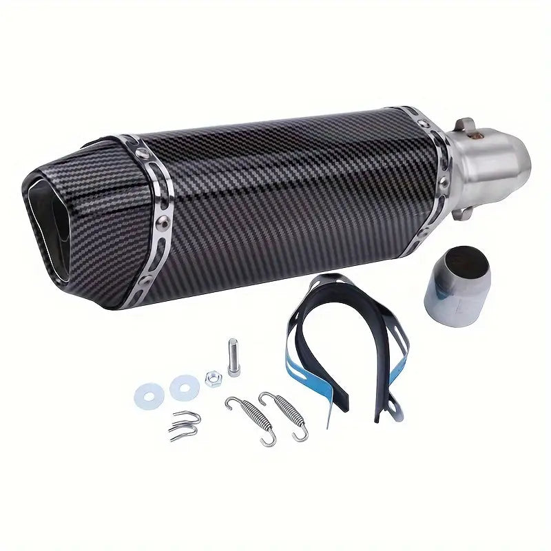 Carbon Fiber Motorcycle Exhaust Muffler Pipe 250Cc 350Cc 600Cc Escape Moto Tube for Nmax Tmax530 Msx125 GSR600