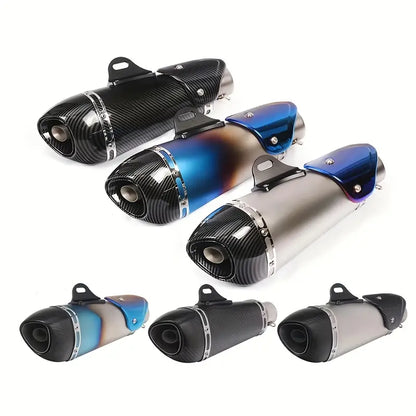 Universal Alfa Motorcycle Modified Exhaust Pipe 51Mm Exhaust Suitable for R3 MT07 FZ1 R6 R15 ZX6R ZX10 Z900 Z400 1000 CBR1000 GSXR1000 And Most Other Motorcycles Installation Use Built-In DB Killer