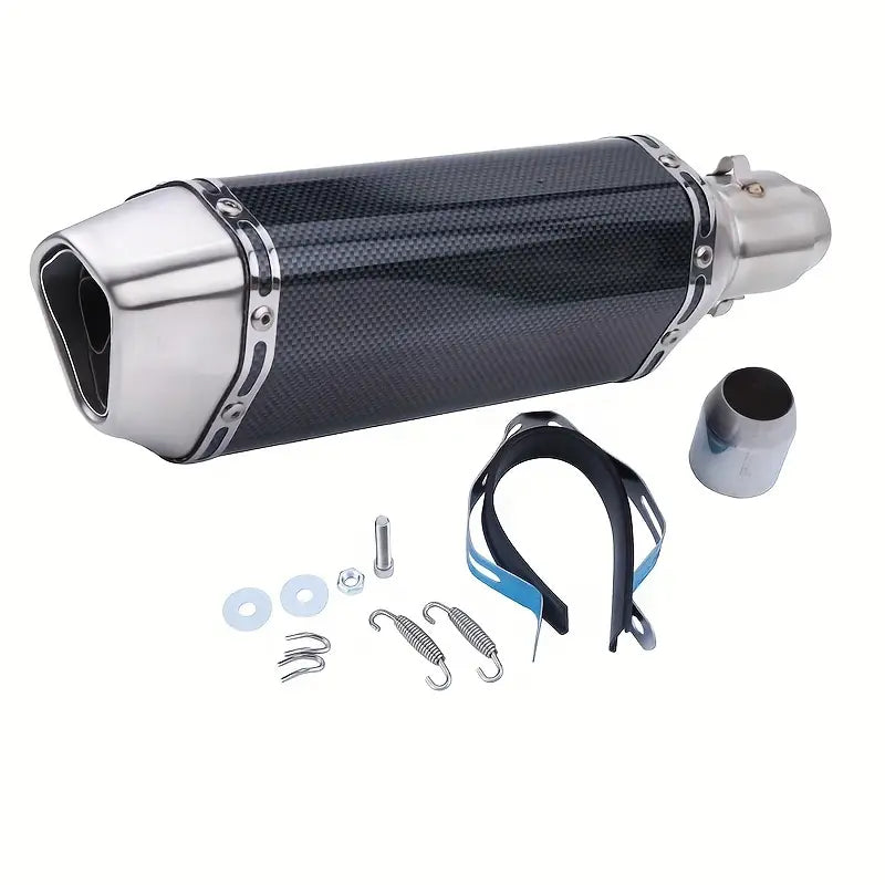 Carbon Fiber Motorcycle Exhaust Muffler Pipe 250Cc 350Cc 600Cc Escape Moto Tube for Nmax Tmax530 Msx125 GSR600