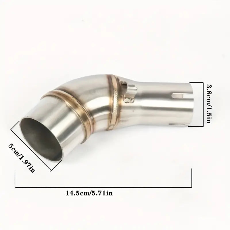 Stainless Steel Motorcycle Exhaust Pipe Midsection, Compatible with Yamaha MT03 YZF R3 R25 2015-2022, Street-Sport-Motorcycles Upgrade Accessory
