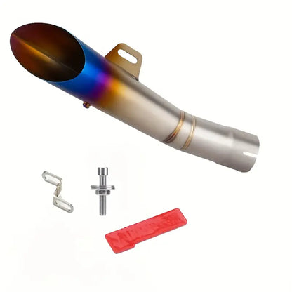 51mm Stainless Steel Universal Motorcycle Exhaust Pipe, Compatible with Street Motor Scooters, Modified Performance Upgrade Accessory