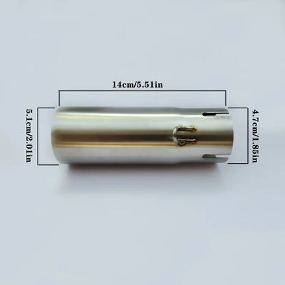 Motorcycle Exhaust Mid-Pipe Connector, Suitable for Yamaha R6 (2006-2019) Slip-On Motorcycle Exhaust Mid-Link Pipe 51 Mm - Motorcycle Accessories - Motorcycle Mid-Section - Yamaha Mid-Link Pipe - R6 Mid-Section