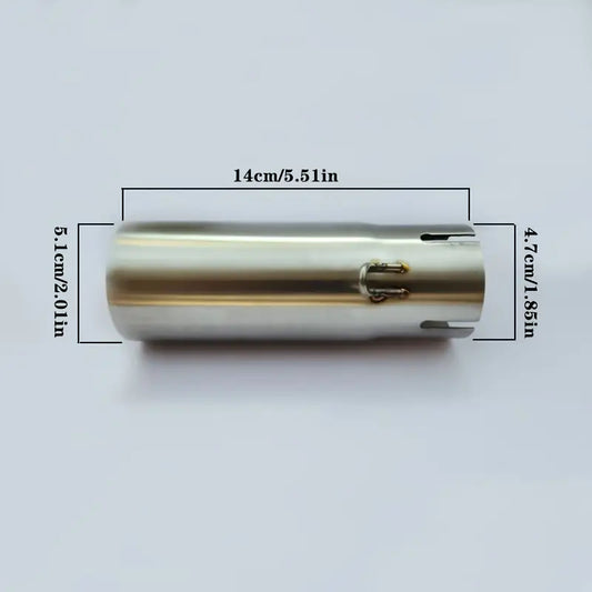 Motorcycle Exhaust Mid-Pipe Connector, Suitable for Yamaha R6 (2006-2019) Slip-On Motorcycle Exhaust Mid-Link Pipe 51 Mm - Motorcycle Accessories - Motorcycle Mid-Section - Yamaha Mid-Link Pipe - R6 Mid-Section