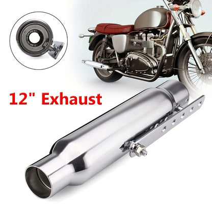 [Retro Electroplating Escap Moto Exhaust] Motorcycle Exhaust Retro Vintage Classic Electroplating Escap Moto for Cafe Racer Bobber Chopper Custom