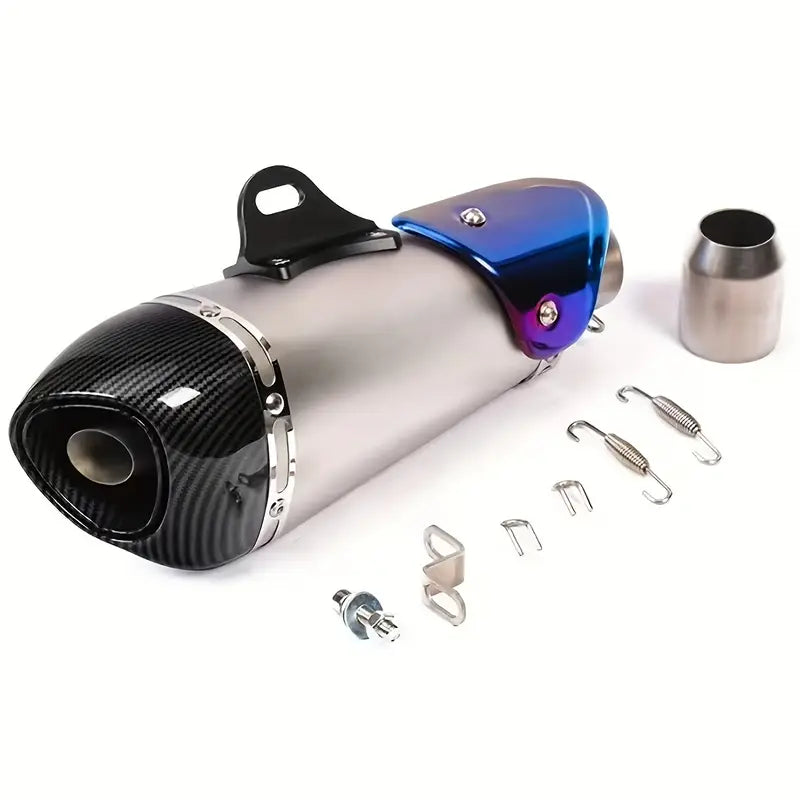 Universal Alfa Motorcycle Modified Exhaust Pipe 51Mm Exhaust Suitable for R3 MT07 FZ1 R6 R15 ZX6R ZX10 Z900 Z400 1000 CBR1000 GSXR1000 And Most Other Motorcycles Installation Use Built-In DB Killer