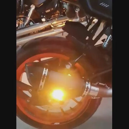 Universal Alfa Motorcycle Modified Exhaust Pipe 51Mm Exhaust Suitable for R3 MT07 FZ1 R6 R15 ZX6R ZX10 Z900 Z400 1000 CBR1000 GSXR1000 And Most Other Motorcycles Installation Use Built-In DB Killer