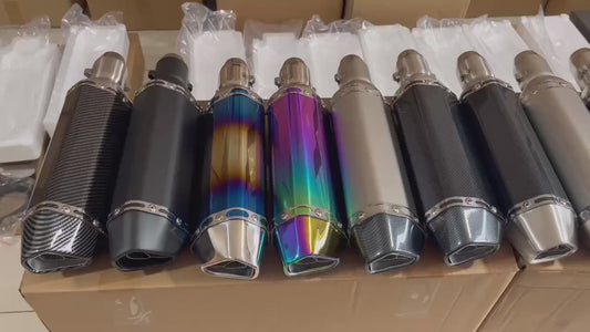 Carbon Fiber Motorcycle Exhaust Muffler Pipe 250Cc 350Cc 600Cc Escape Moto Tube for Nmax Tmax530 Msx125 GSR600